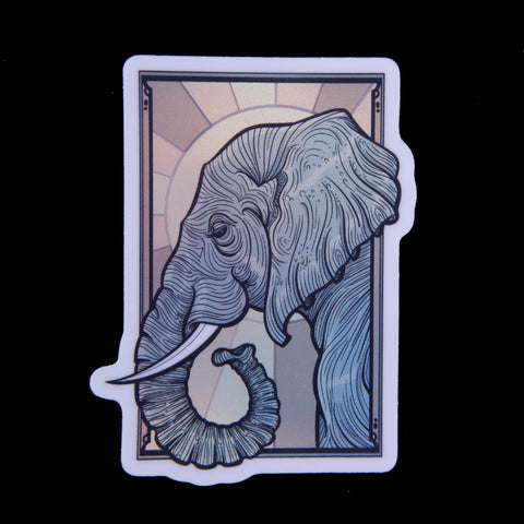 Elephant Sun Sticker
