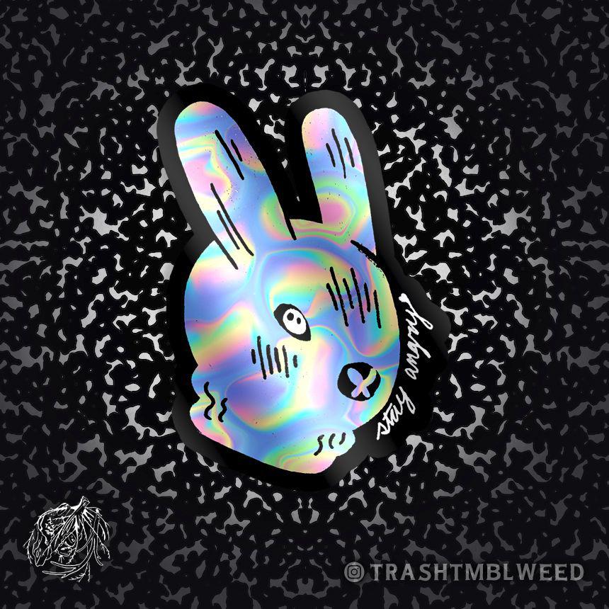 Balaclava Bun - Holographic Sticker