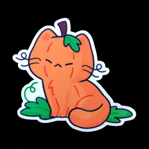 Pumpkin Cat Sticker