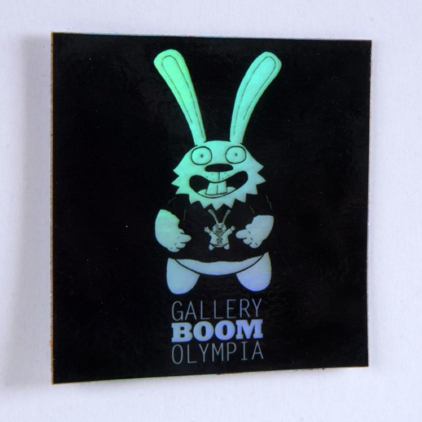 Boom Bunny Hologram Sticker