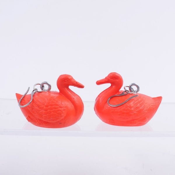 Red Swan Earrings
