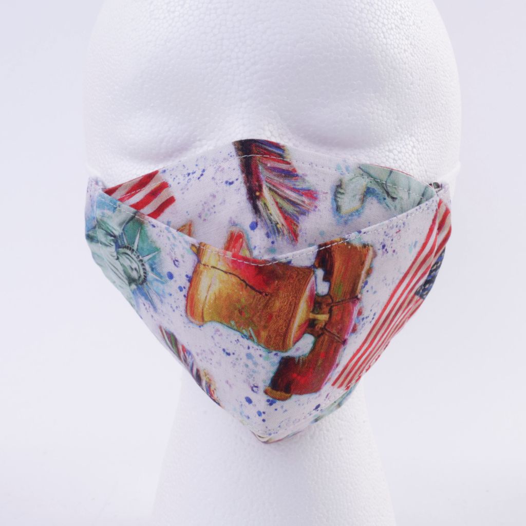 U.S.A. Proud 3D Adult Face Mask
