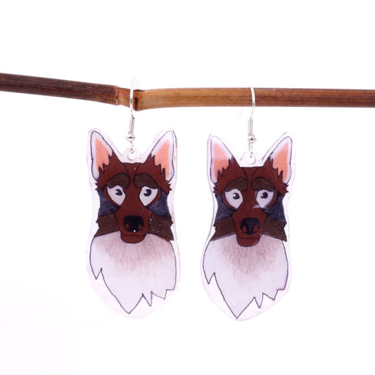 Collies - Shrinky Dink Earrings