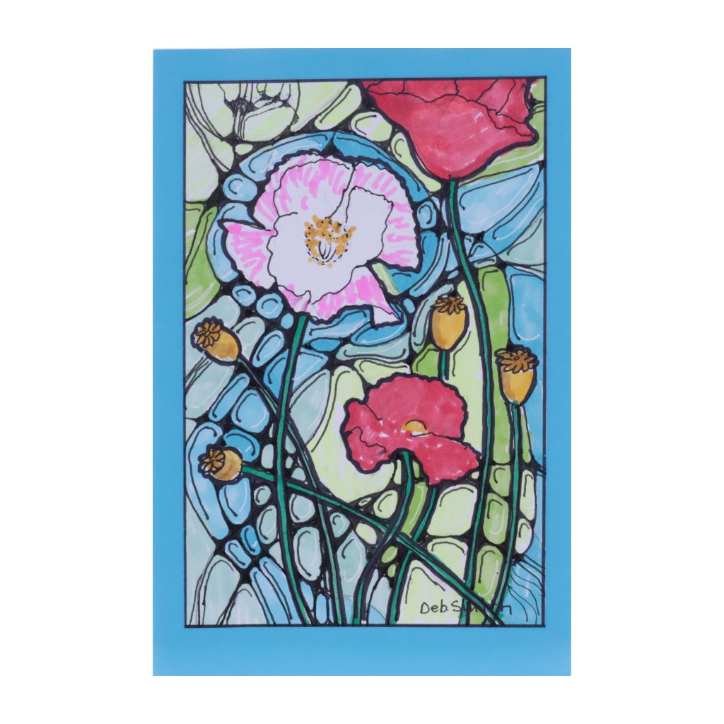 Spring Flowers 10 Neurographic Fine Art Card