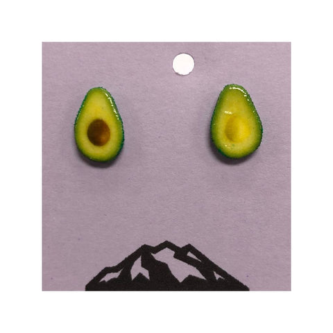 Avocado Post Earrings