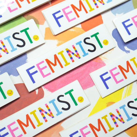 Colorful Feminist Sticker