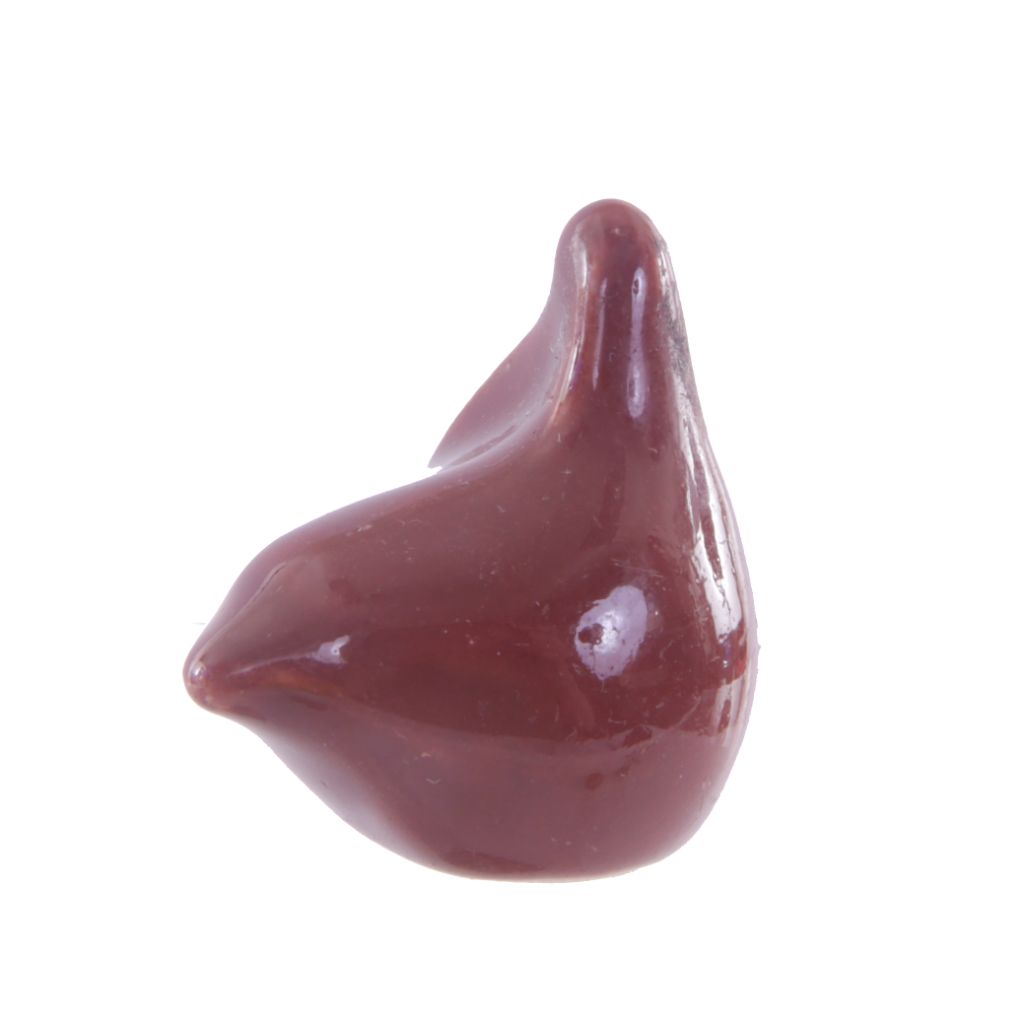 Mini Jelly Bean Bird - Red Porcelain