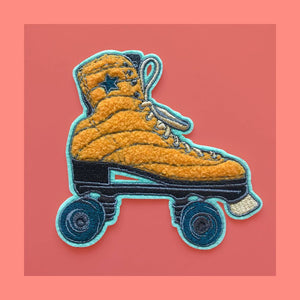 Yellow Chenille Skate Patch