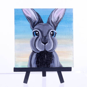 Mini Bunny Painting with Easel