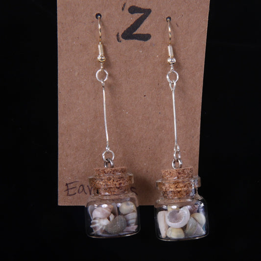 Beach in a Jar Dangle Earrings