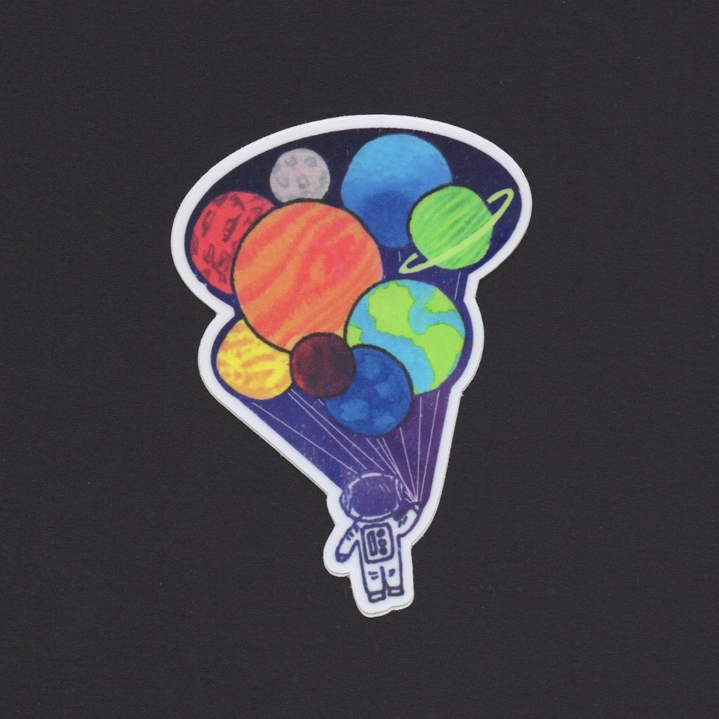 Planet Balloons Sticker