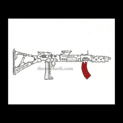 The Big Gun - 5" x 7" Print