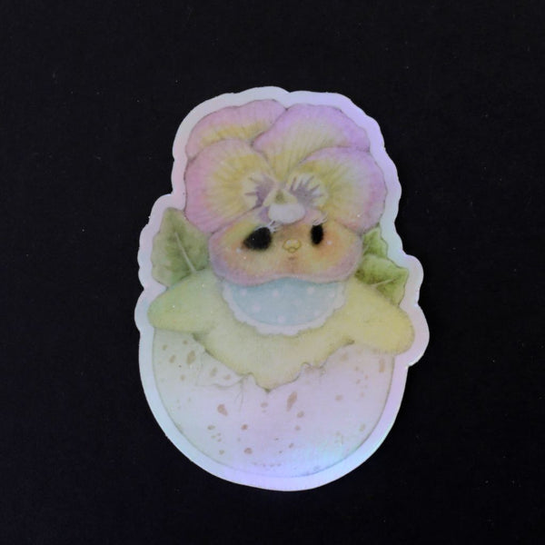 Pansy Chick Holographic Sticker