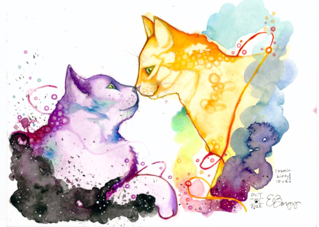 Cosmic Kitty Love Print