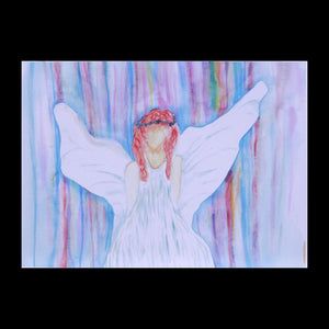 Auburn Angel - Watercolor Card