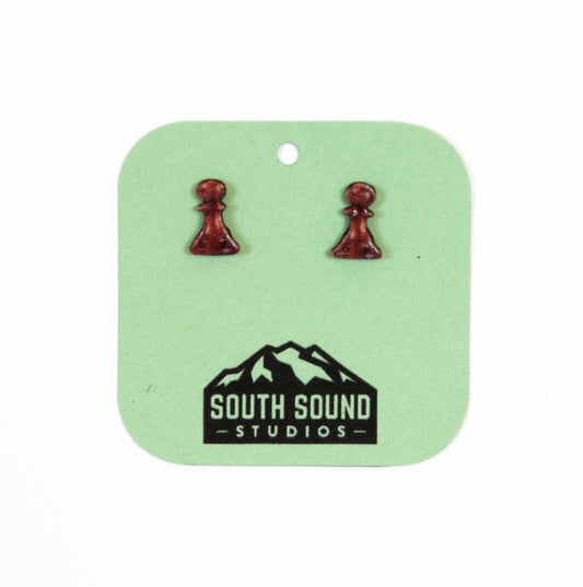 Chess Pawn Stud Earrings