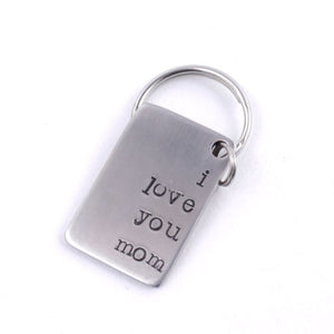 i love you mom Stainless Steel Key Fob