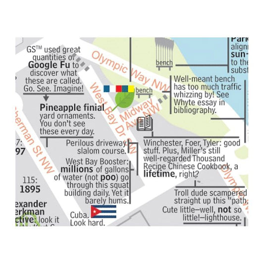 Psychogeographic Walking Map (South Westside)