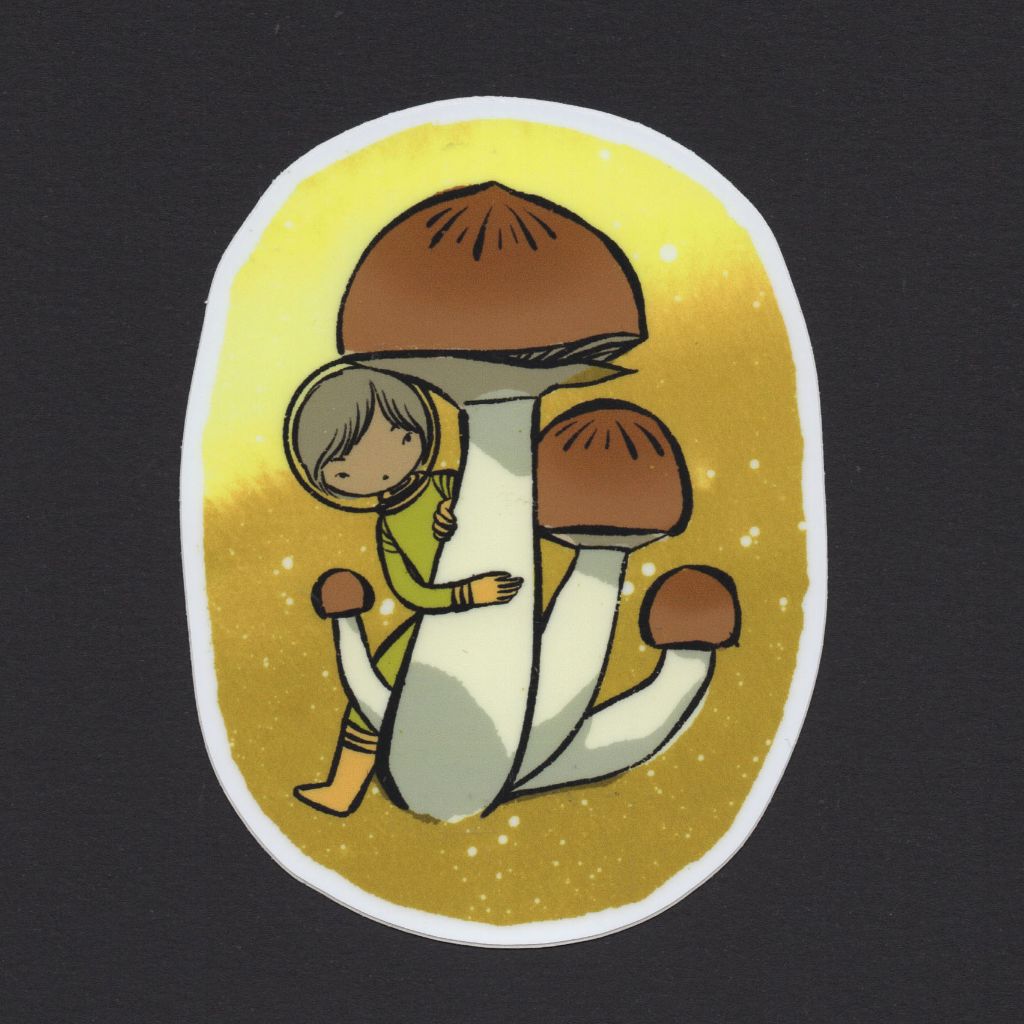 Little Mushroom Explorer Sticker