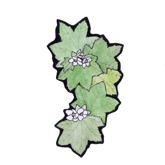 Original Mixed Media Bookmark - Thimbleberry Blossoms