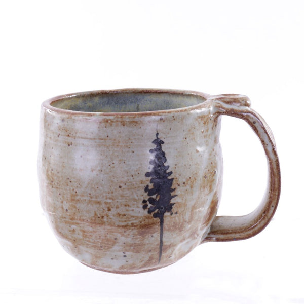 Handmade Stoneware Ceramic Forest Mug