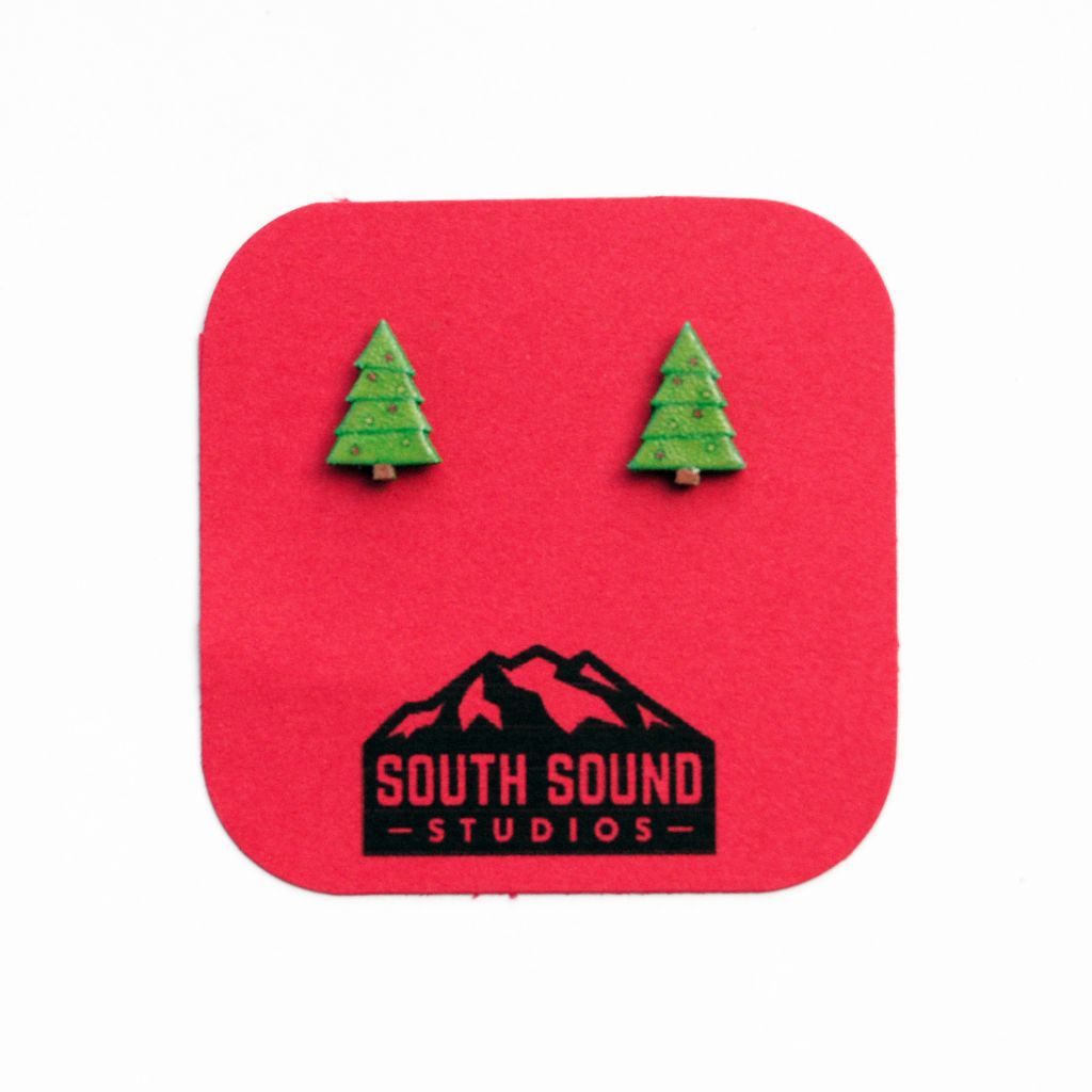 Christmas Tree Stud Earrings