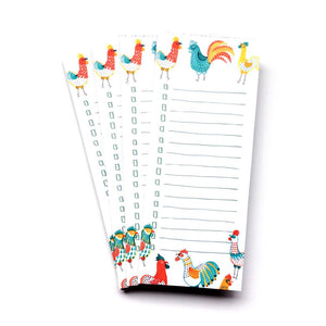 Rooster Friends Market List Note Pad