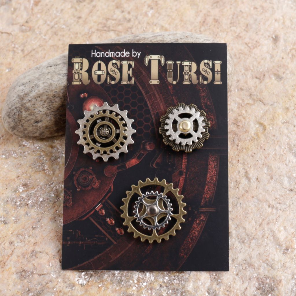 Steampunk Clockwork Scatter Pins