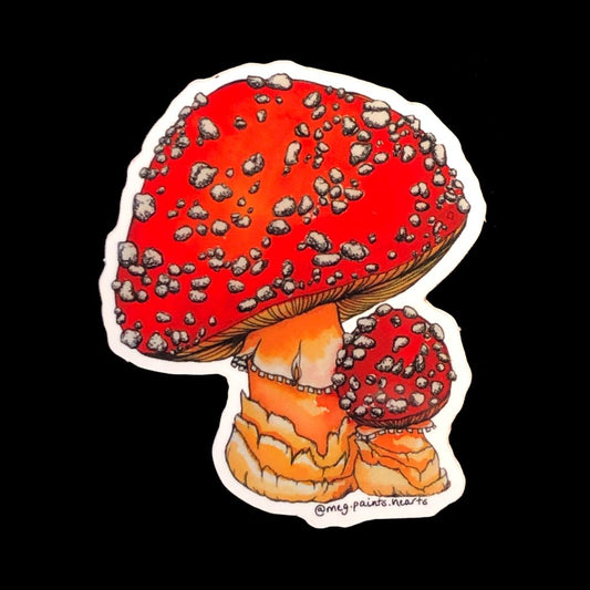 Amanita Mushroom Sticker