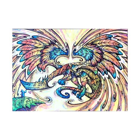 Rainbow Dragon Postcard