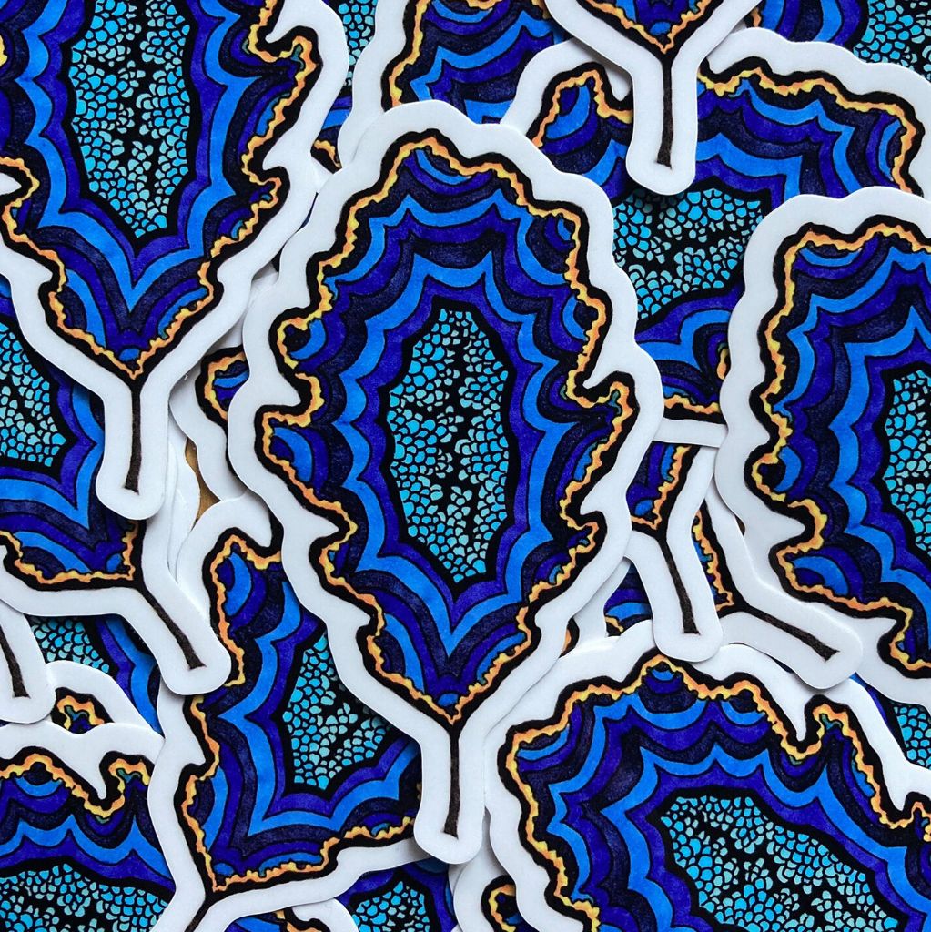 Oak Geode Sticker