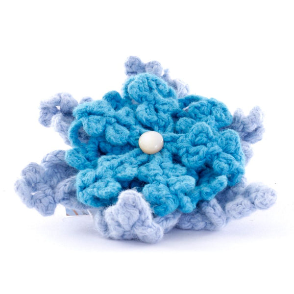 Hand Crocheted Flower w Pin Back