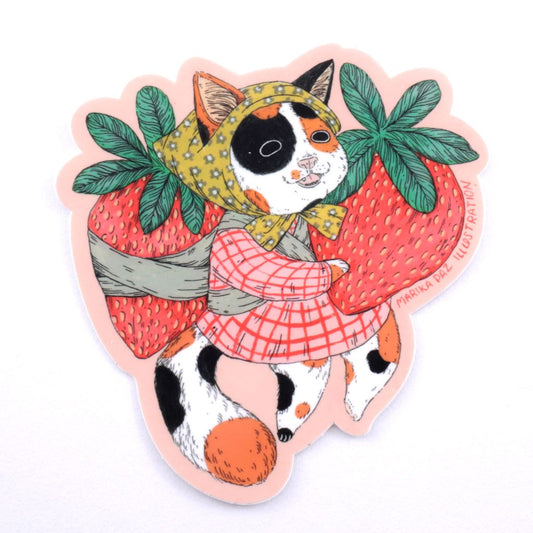 Strawberry Cat Sticker