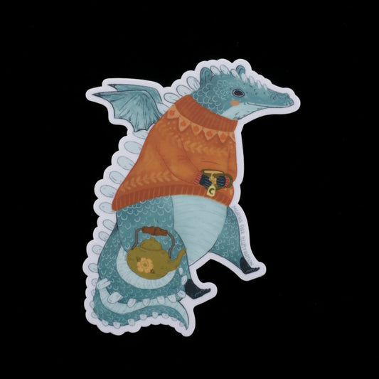 Cozy Dragon Sticker