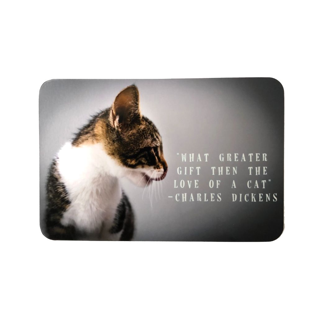 Charles Dickins Cat Quote Magnet