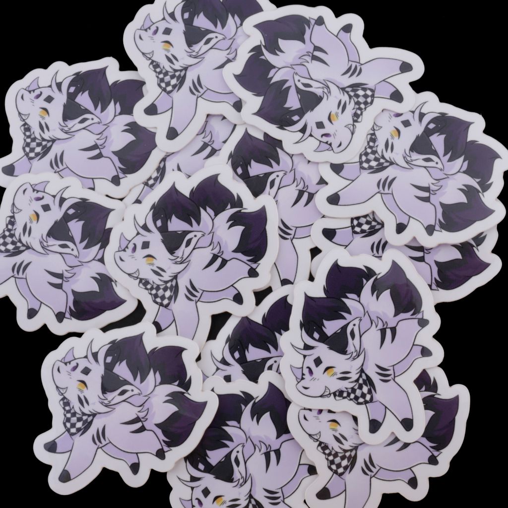 Purple Fox Sticker