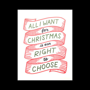 Right to Choose - Holiday Card