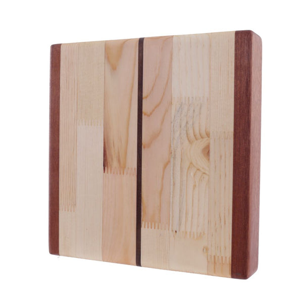 Small Hardwood Cutting Board - Walnut Fir Mahogany