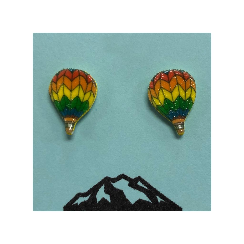 Hot Air Balloon Stud Earrings