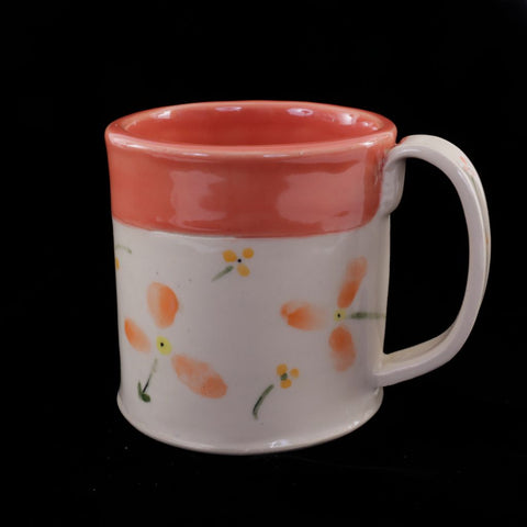 Handmade Porcelain Floral Mug