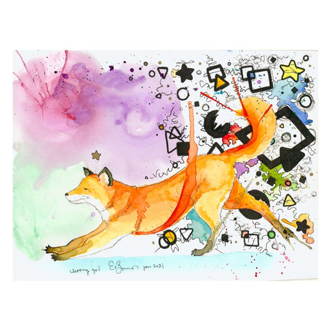 Letting Go Fine Art Print of a Fox