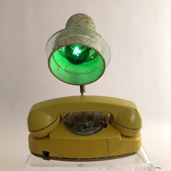 Yellow phone lamp