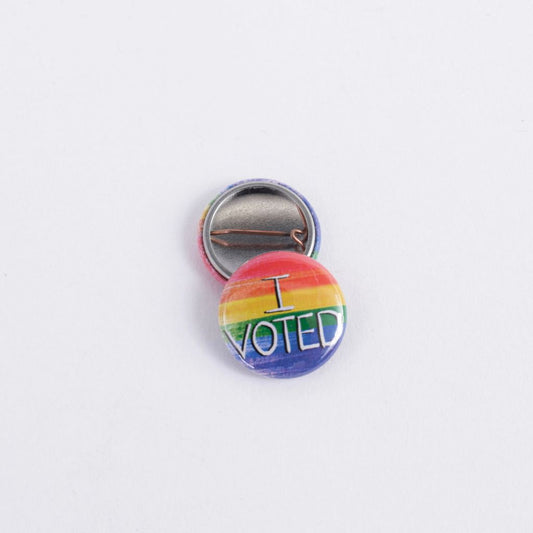 I Voted Rainbow Button