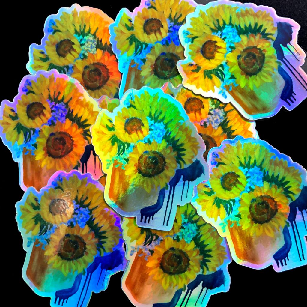 Holographic Sunflower Sticker