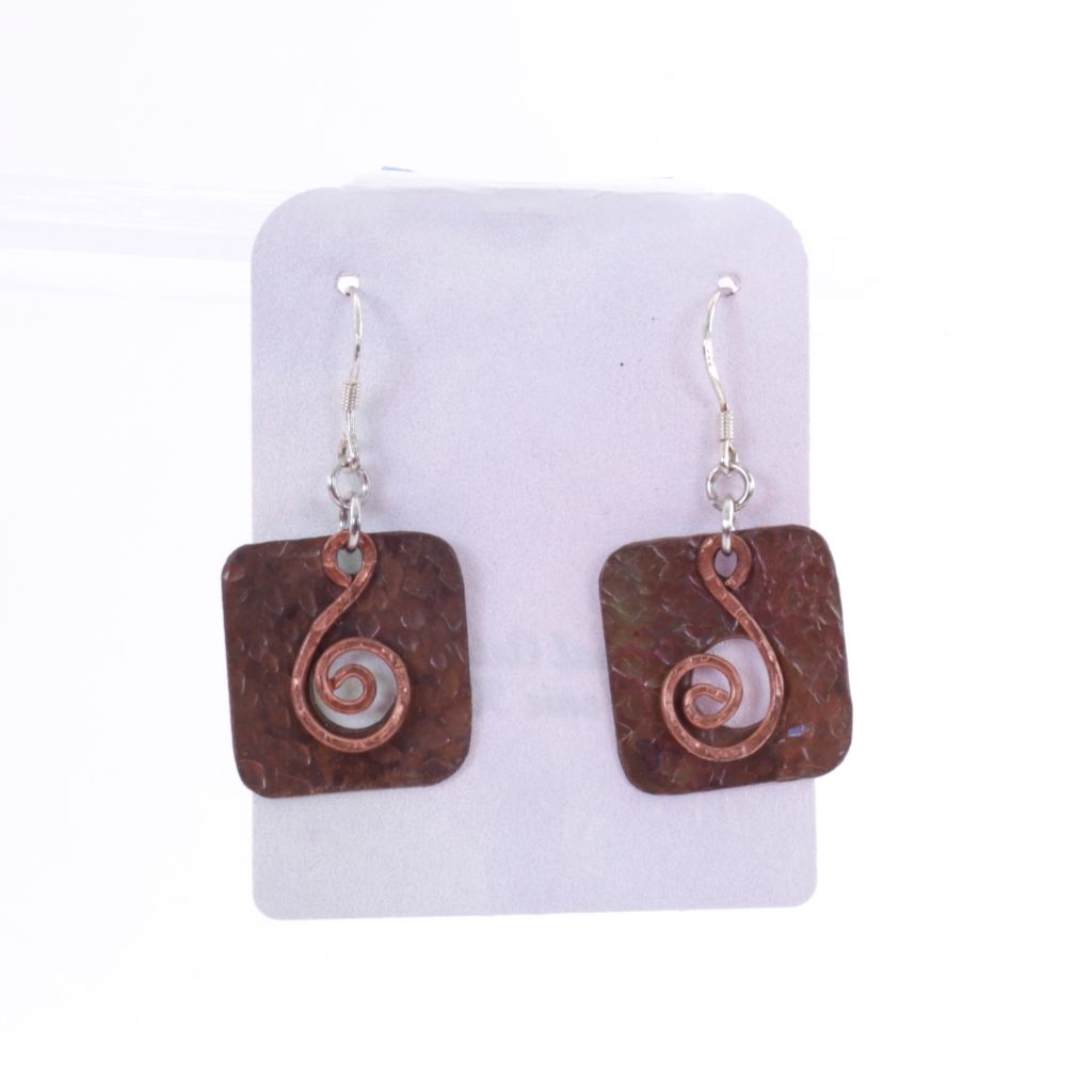 Copper on Copper Earrings