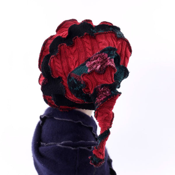 Twisted Witch Hat - Red Black & Green