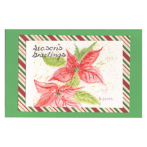 Poinsettia Holiday Card