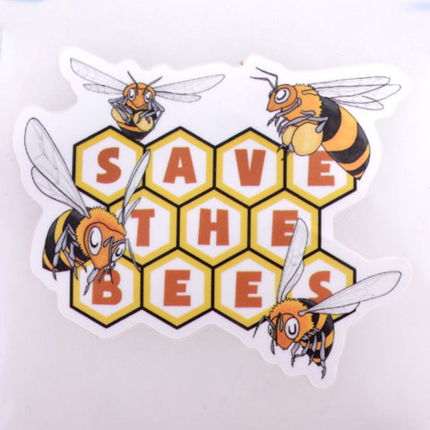 Save the Bees Honeycomb Sticker