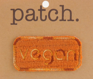 Golden Vegan Fabric Patch