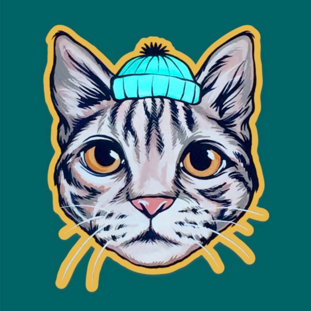 Doug the Girl Cat Sticker